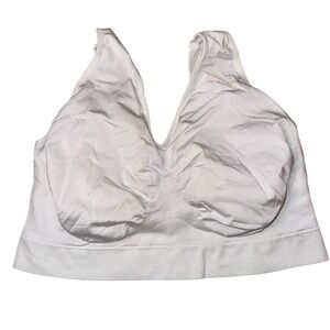 Shapermint Essentials Wireless Seamless Comfort Bra White 2XL Plus Size